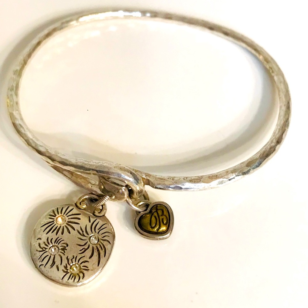 Brighton "Celebrate Life" Gold and Silver tone Bangle